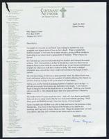 Letter from Pam Byers to Melva Costen, April 20, 2003.