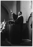 Moderator Rev. Dr. James Costen at Santa Paula Presbyterian Church in Santa Paula, California, February 1983.