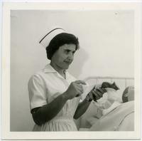 Cardelia Kanon at Colton Kirkwood Whipple Hospital in Tabriz, 1960.
