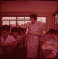 Rooftop school, Hong Kong, 1960.