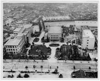 Aerial photograph of Osaka Jogakuin University, circa 1962.