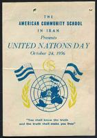 United Nations Day program, 1956.