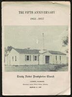 Trinity United Presbyterian Church (Camden, Ala.) fifth anniversary, 1957.