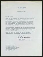 Letter from Anne Wexler to Dean H. Lewis, January 18, 1980.