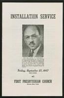 Service of Installation for Rev. Irwin W. Underhill.