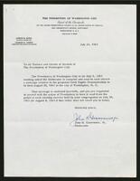 Letter from John H. Grosvenor to the Presbytery of Washington City, July 24, 1963.