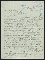 Letter from Howard Baskerville to Rev. Dr. Arthur J. Brown, 1907.