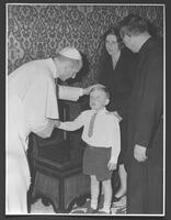 Ailing boy, 6, visits Pope.