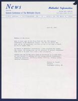 Letter from Winston H. Taylor to Members of the Press, April 8, 1964.