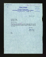 Field Correspondence, 1954.