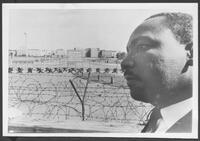Martin Luther King at Berlin Wall.