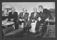 NCCJ leaders confer with President Johnson.