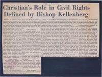 Christian's Role in Civil Rights Defined by Bishop Kellenberg.