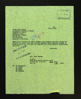 Field Correspondence, 1947.