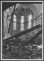Berlin's Kaiser William church in ruins.