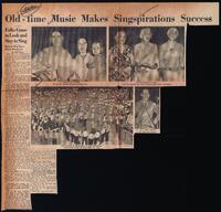 Old-time music makes Singspiration success.