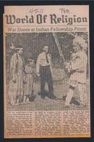 War dance at Indian Fellowship picnic.