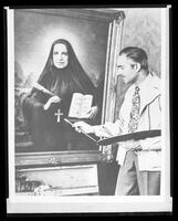 Painting honors Mother Cabrini.