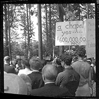 Protesters at the United Presbyterian Church in the U.S.A. General Assembly.
