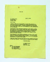 Executive Correspondence, April-June 1967.