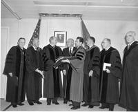 Dedication of the John Foster Dulles Library and Research Center in New York City.