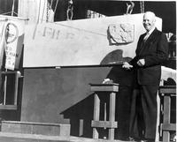 President Eisenhower lays Interchurch Center cornerstone. 