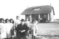 Dr. Charles H. Cook outside of Tucson Indian School.
