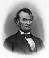 Portrait of Abraham Lincoln.