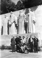 Ralph Waldo Lloyd at International Monument to the Reformation in Geneva, Switzerland.