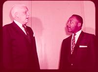 Dr. Charles Leber and Dr. Martin Luther King.