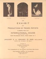 An Exhibit of Productions by Negro Artists.