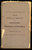 Committee on Freedmen fifth annual report, presented May 1870.