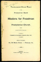 Board of Missions for Freedmen twenty-second annual report, presented May 1887.