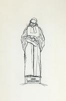 Sketch of John Witherspoon statue.
