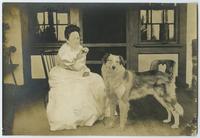 Eleanor McCook with dog.