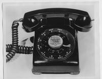 Telephone promoting Billy Graham Crusade.