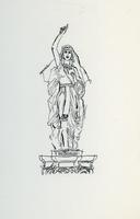 Sketch of statue of Deborah.