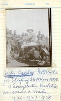 Eugene Kellersberger on motorcycle.