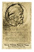 Marcus Whitman Memorial Plaque.