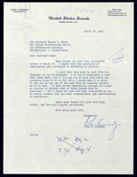 Letter to Eugene Carson Blake from President John F. Kennedy, April 12, 1960.