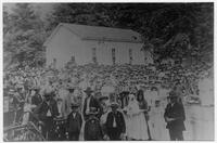 Short Creek Cumberland Presbyterian Church dedication service, 1895.
