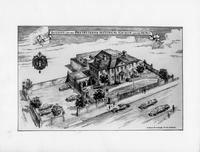 Architect's drawing of the Presbyterian Historical Society building.