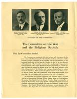 The Committee on the War and the Religious Outlook.