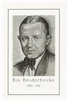 Portrait of Bix Beiderbcke.