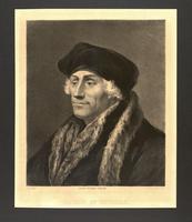 Portrait of Erasmus of Rotterdam.