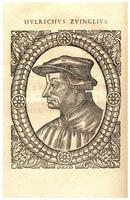 Portrait of Ulrich Zwingli.