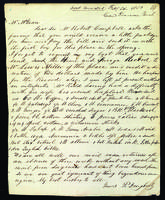 Letter to Mr. McKean from Peter Dougherty, Grand Traverse, Mich., February 24, 1851.
