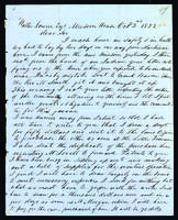 Letter to Walter Lowrie from Peter Dougherty, Mission House, October 2, 1852.