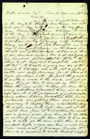 Letter to Walter Lowrie from Peter Dougherty, Grand Traverse, April 23, 1852.