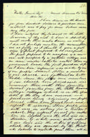 Letter to Walter Lowrie from Peter Dougherty, Grand Traverse, October 23, 1851.
